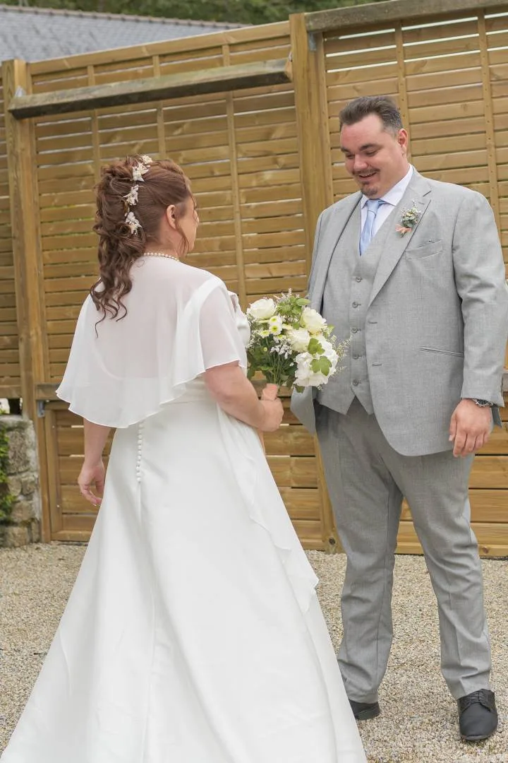 Photo mariéées - First Look - Photographe Mariage- Bretagne